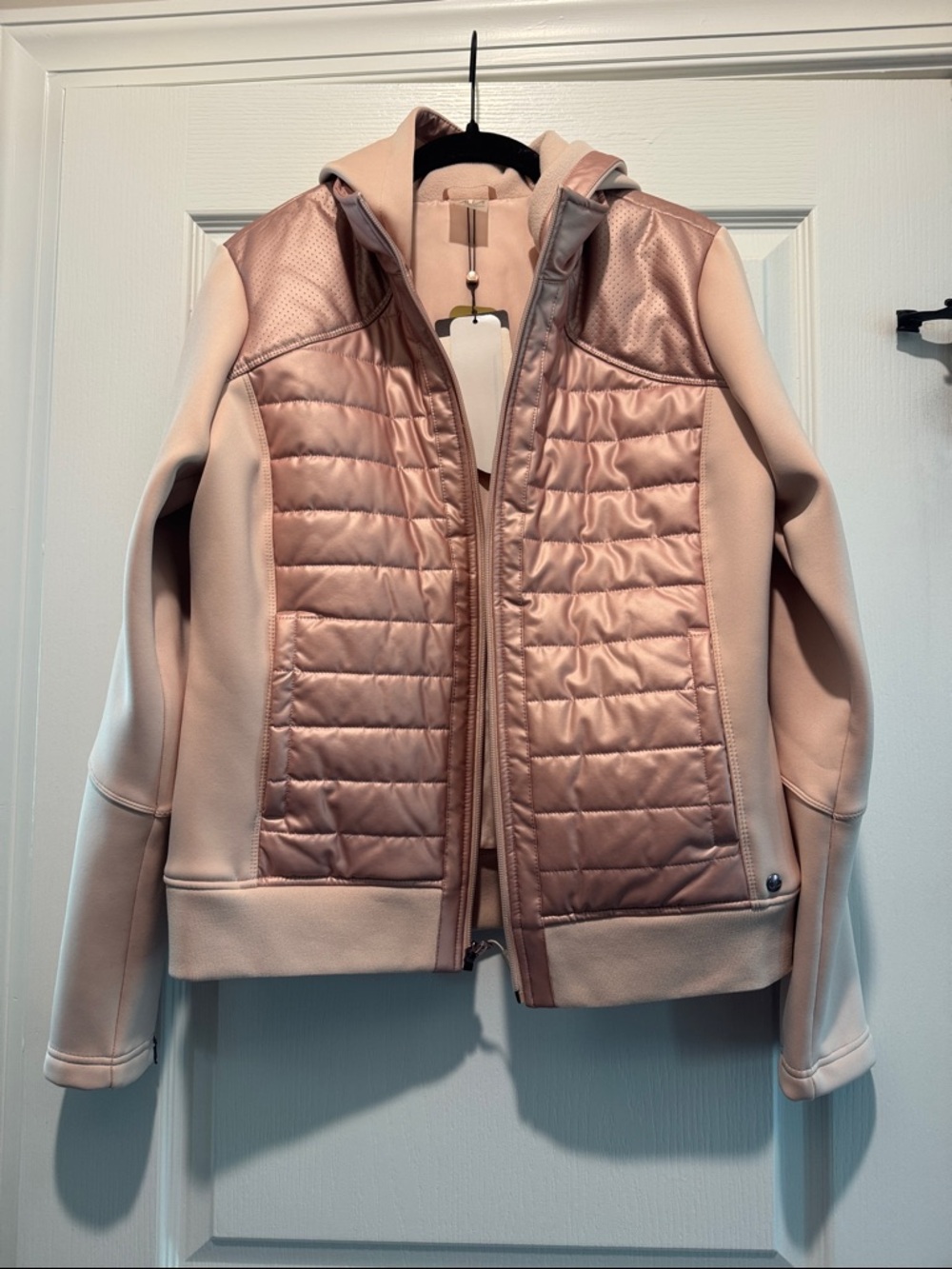 CALIA by Carrie Underwood Quilted Hooded Jacket - Dusty Rose